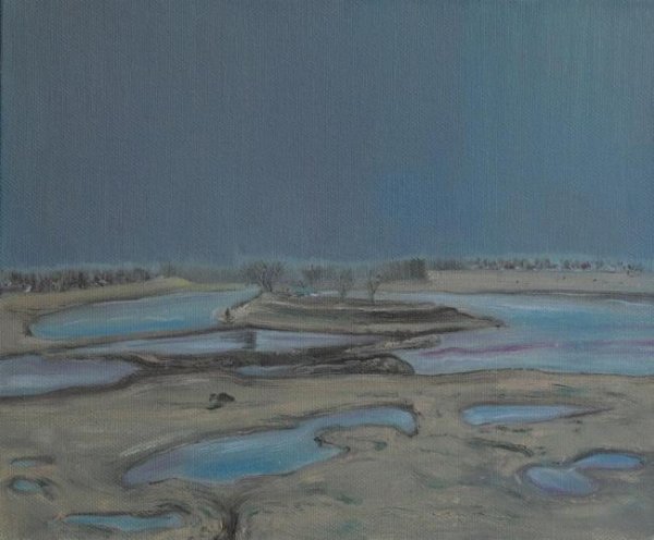 长城配资 李松林油画：古云梦泽，浪漫乡愁