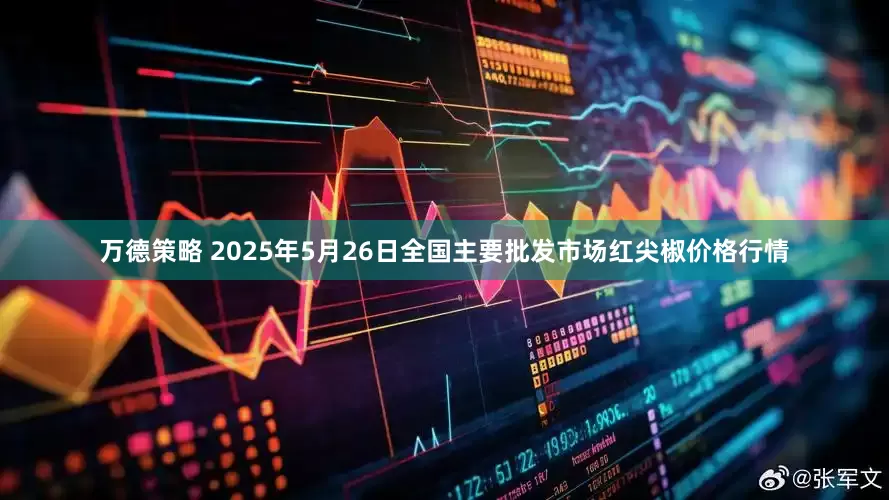 万德策略 2025年5月26日全国主要批发市场红尖椒价格行情